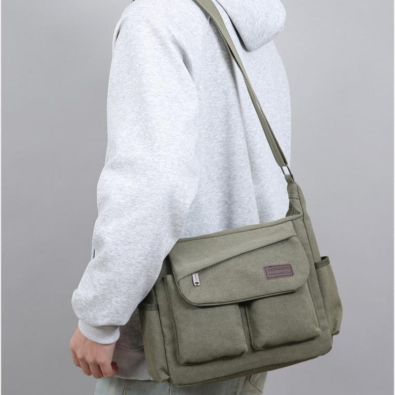 1Pc  Men's Large Capacity Shoulder Backpack Wallet Business Korean Casual Bag Electrical Tools Accessories Crossbody Bag Resistant