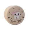 Primary Teeth Wood Baby Tooth Box Fetal Hair Umbilical Cord Preservation Tooth Fairy Box  Kids