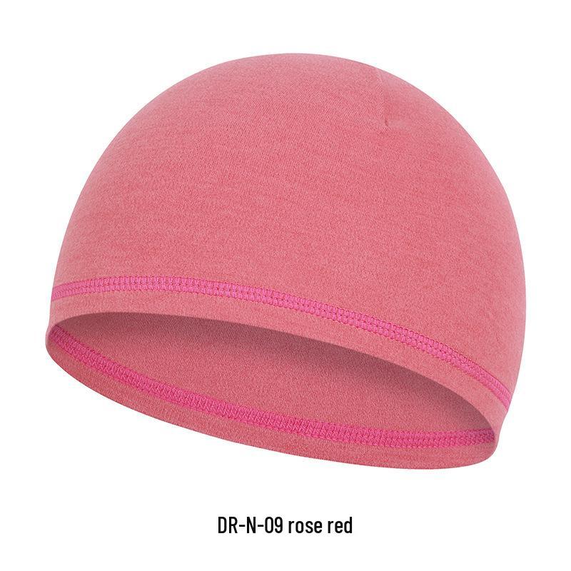 

Winter Cycling & Ski Fleece Helmet Liner Hat - Cold Protection for Outdoor Sports One Size маджента