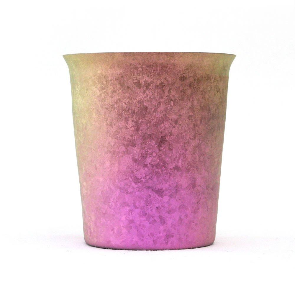 Titanium Double Tumbler Made In Niigata Kiln Wide Gradation Pink T14KM250GP Tsubame, Prefecture, Made, 250cc, Mouth,