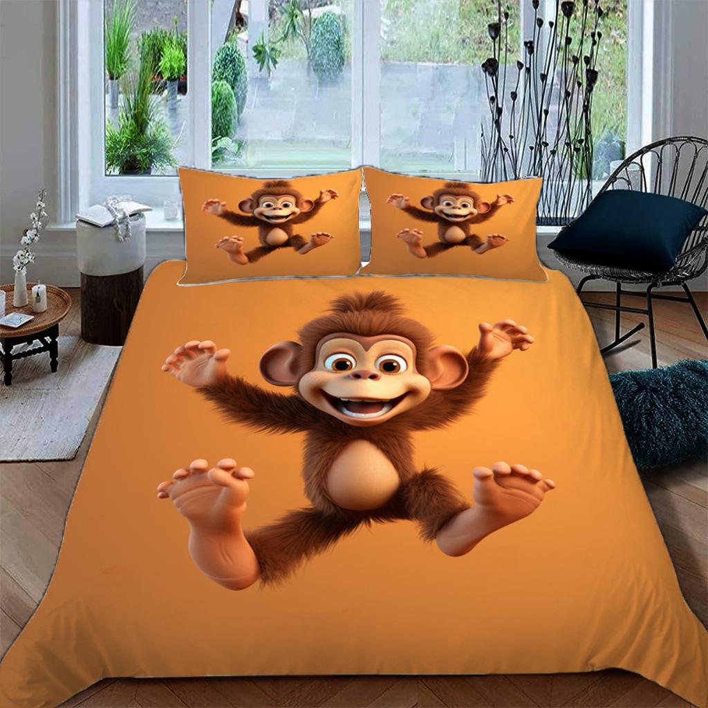 Luxury Fashion Giraffe Bedding Set Animal Pattern Duvet Cover Pillowcase bedroom decoration Single/Double Extra Size