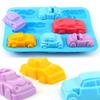 Car Silicone Mold For Baking 3D Auto Soap Candle Mould Ice Cube Tray Kids Birthday Party Cake Decorating Tools Cupcake Topper