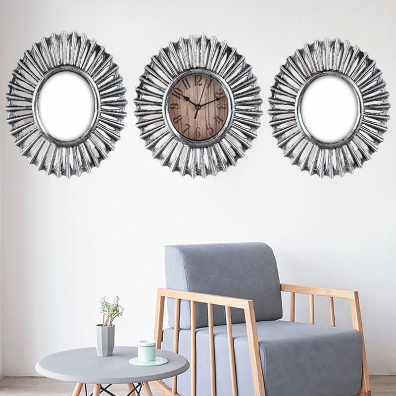 

Restaurant Decoration Wall Clock Triple Modern Simple Living Room Wall Clock Light Luxury Home Wall Decoration Background Decorative Clock Wall Clock Style 19