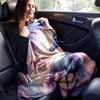 1pc Horse Printing Lightweight Flannel Blanket, Comfortable and Warm Blanket, for Camping Sofa Bed and Couch Office, Gift