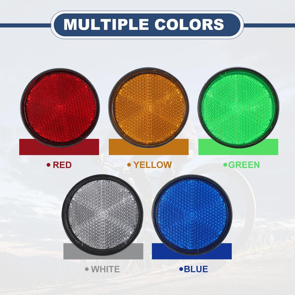 PATIKIL Round Rear Lift Rotor,Set of 2 Safety Rifts Rective Warning Lifts Rector Plastic