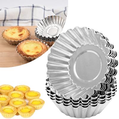 Creative Shape Stainless Steel Cake Cup Bakeware Baking Mold Muffin Cupcake Pudding Bowl Cake Egg Tart Mold Muffin Cup