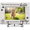 YSTEP Dog Memorial Picture Frame, Pet Loss Gift, Memorial Sympathy & Bereavement Gifts for Loss of Dogs, Pet Memorial Frame, Dog Wooden Photo Frames