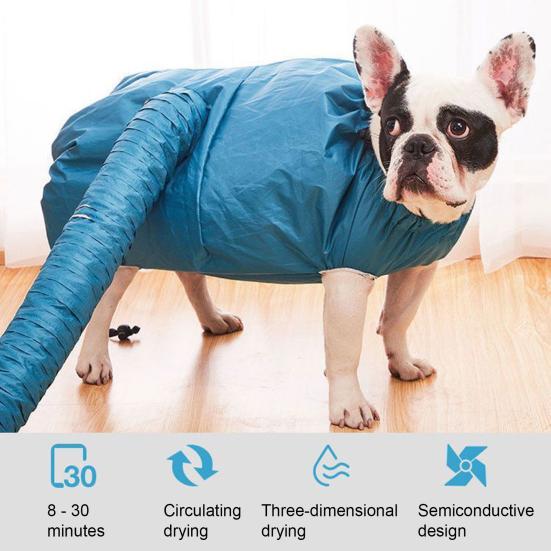 Pet Drying Bag Dogs Fast Drying Tool Compatible with Blow Dryers Portable Pet Hair Dryer Bag for Small Medium Large Fluffy Dogs And Cats