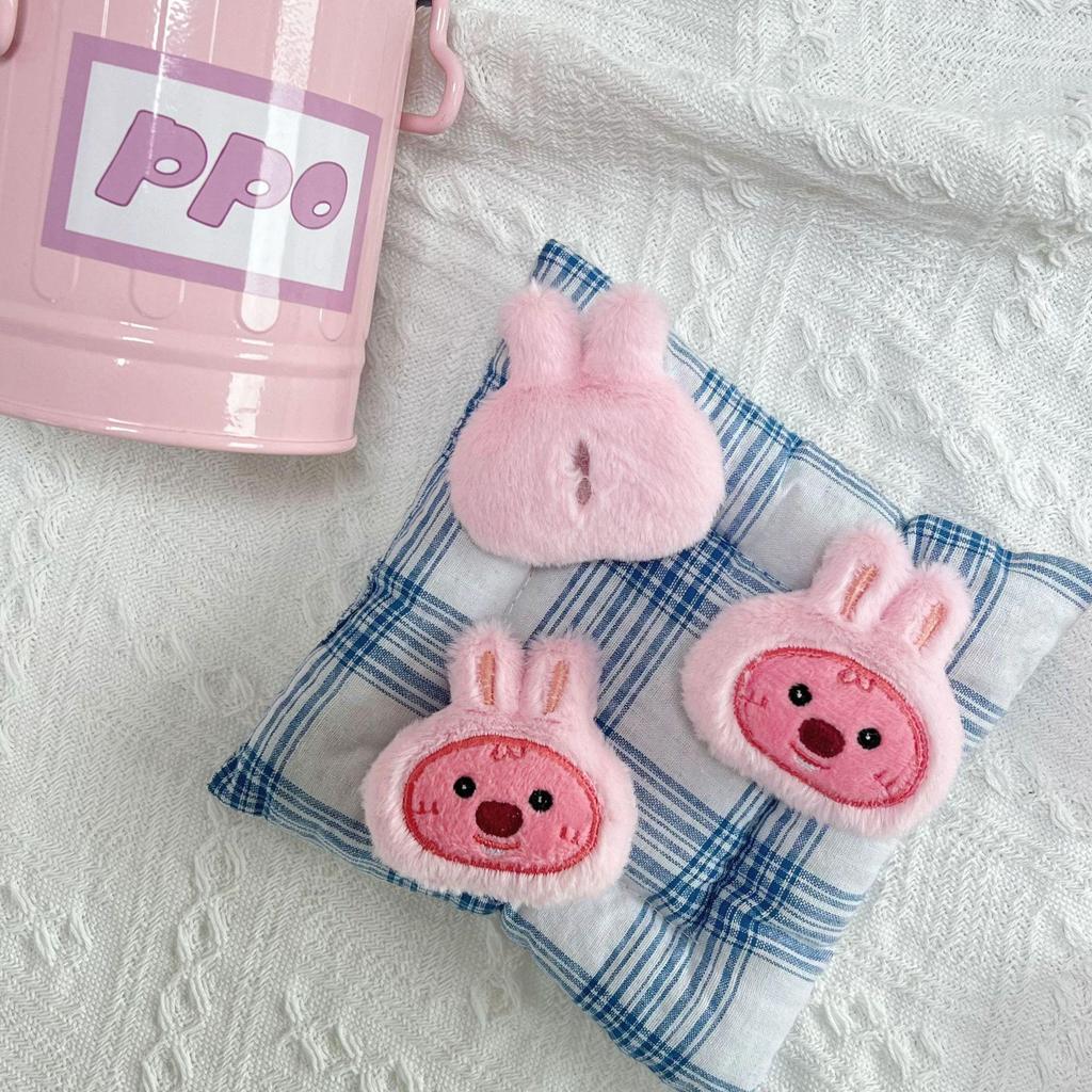 Adorable Mini Plush Rabbit Toy: Cute Cartoon Head Doll for Children’s Decor