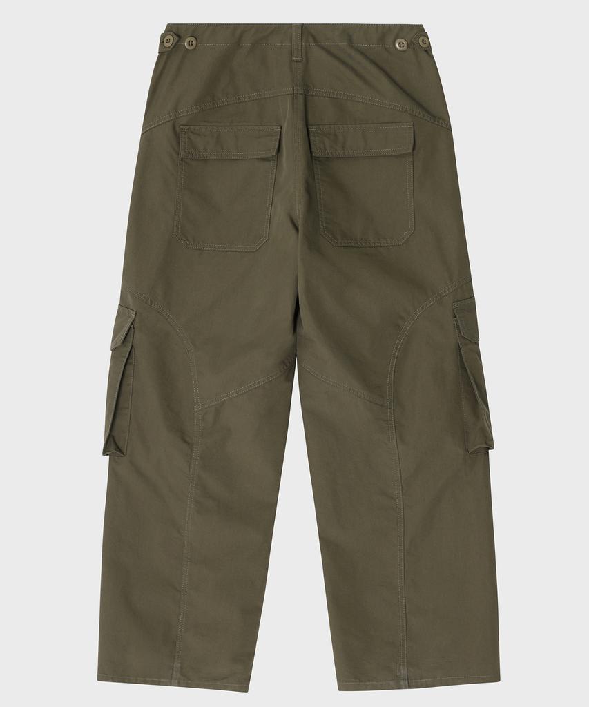 NOIRER Cotton Field Wide Pants (Khaki)