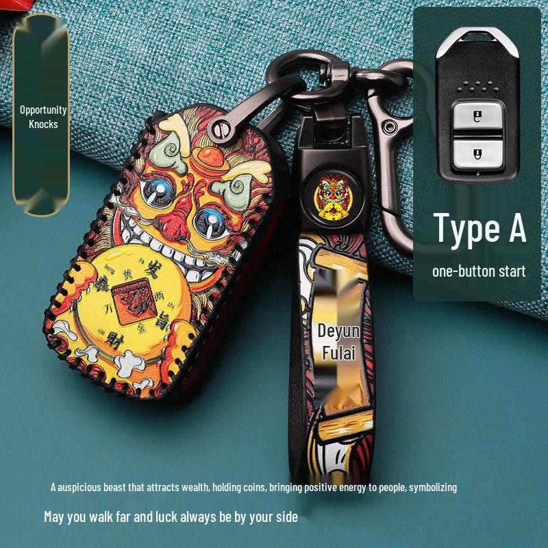 CRV Key Case for 11th Gen Accord, Civic, XRV, Haoying, & Xingge Remote Control Shell Buckle Set