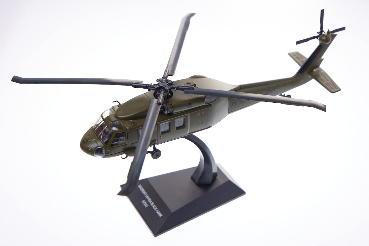 

Atlas Scale US Army Black Hawk Sikorsky Helicopter and Assembled 1/72 UH-60A Model, Pre-painted [Used] чёрный