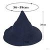 Hat Costume Sharp Wool Witch Hat, Pointed Felt Halloween Warm Autumn Winter Cap