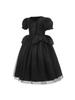 Maleficent Hexe Halloween Cosplay Kleid für Mädchen - Dunkler Stil Schwarzes Prinzessinnen Outfit