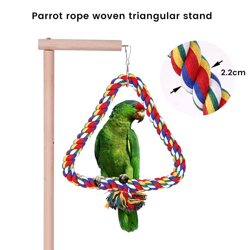1 Stück Vogelspielzeug Schaukel Kauspielzeug Trainingsspielzeug Kleiner Papagei Hängende Hängematte Papageienkäfig Sitzstange Spielzeug mit Leiter Haustierbedarf