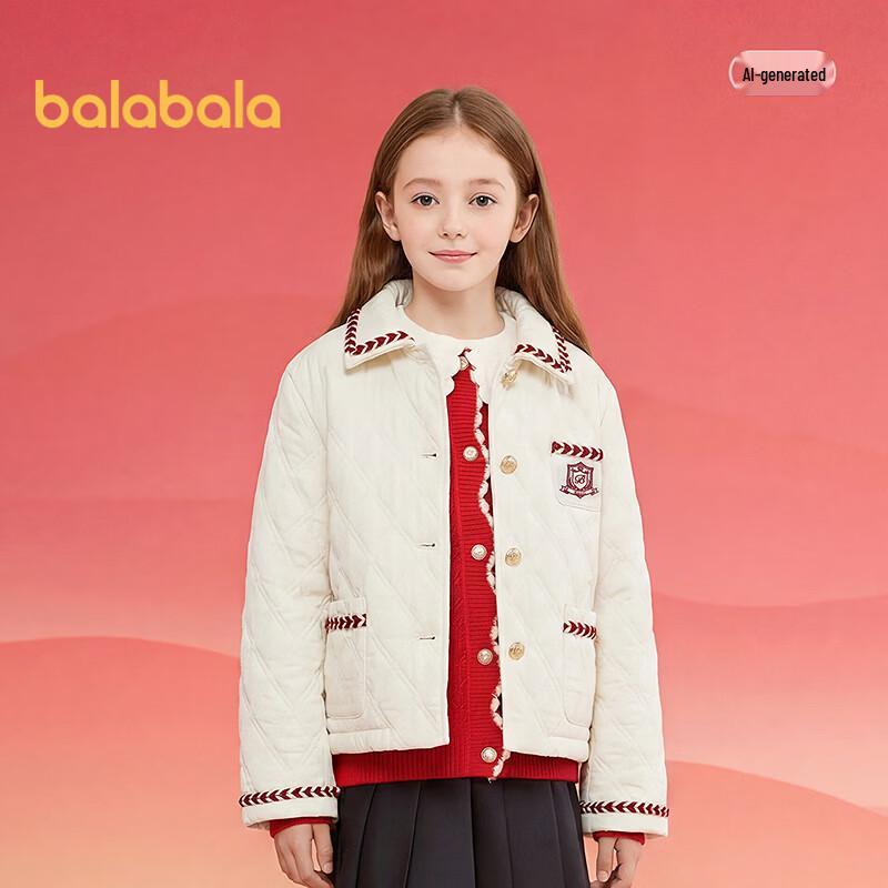 Balabala Girls' 2025 Spring Padded Jacket
