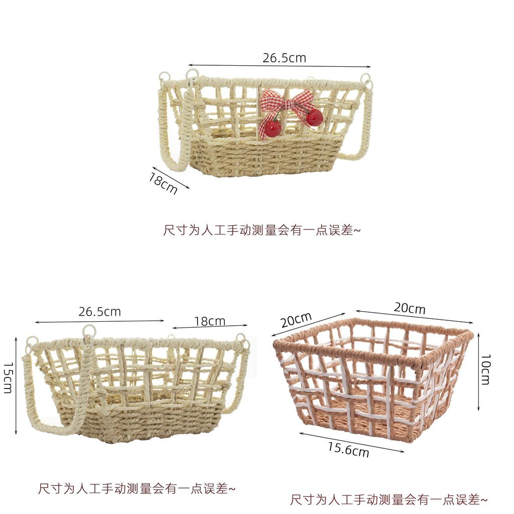 Style Metal Storage Basket With Large Capacity For Home Organization And Snack Storage
