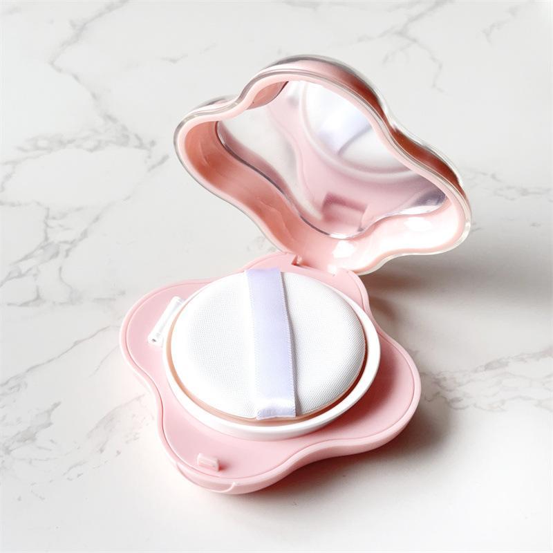 Air Cushion Foundation Diy Box Mini Cute Empty Puff Box Portable Mirror For Bb Cream Cosmetic Makeup Case Container With Sponge
