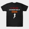 Herren Schwarzes T-Shirt mit Aufdruck Wenn ich zusammenbreche Kann mich jemand auf Strava pausieren, Wenn ich zusammenbreche Strava, Strava Laufgeschenk, Radsportgeschenke, Strava Geschenk No-Cut Transf