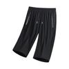 Men's Loose Fit Lightweight Stretch Quick Dry Breathable Athletic Seven Quarter Length Shorts with Zipper Pockets for Casual Sports Outdoor Activities