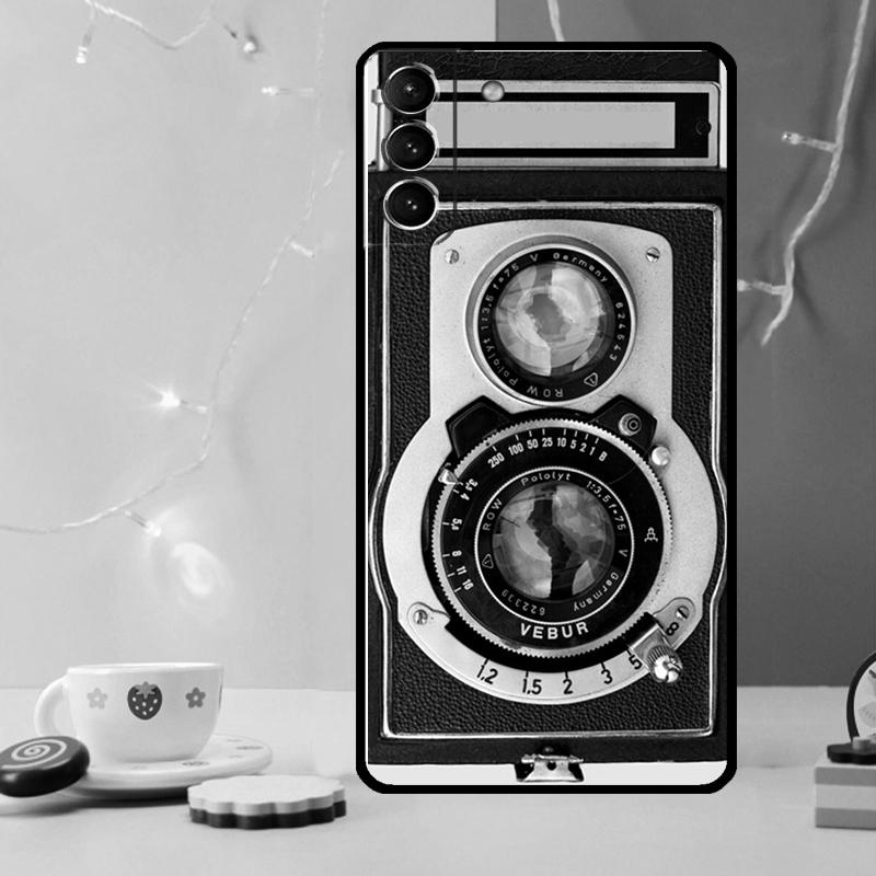 Retro Nostalgia Camera Phone Case For Samsung Galaxy S25 Ultra S20 S21 S22 S23 S24 Ultra Plus S9 S10 S25 FE Cover
