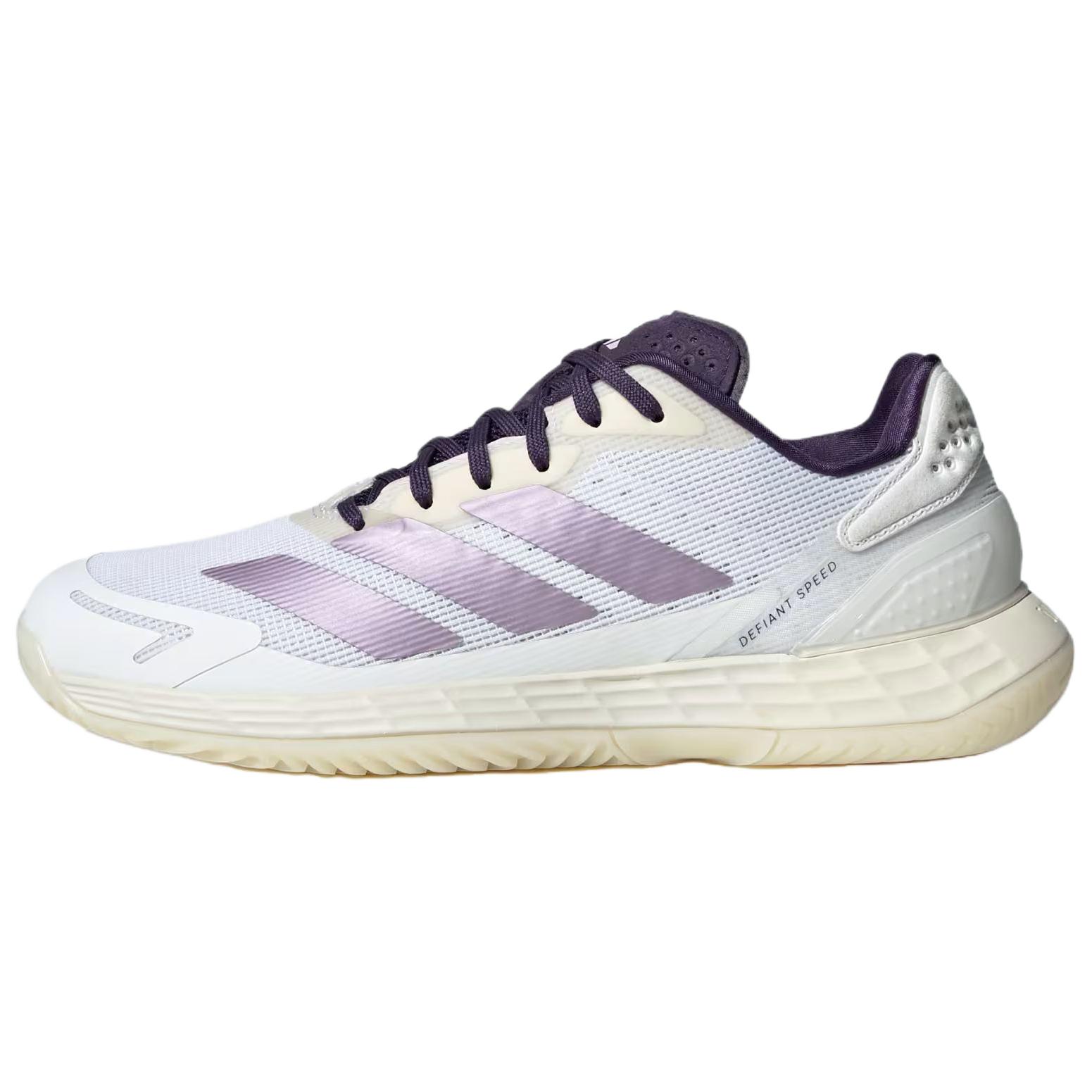 Adidas DEFIANT SPEED 2 Breathable Support Low top Tennis Shoes Women s White Purple JQ6350 42⅔