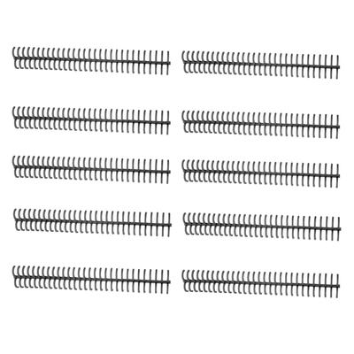 10 st Spiralbindningsspiral 130 Blads Kapacitet Ryggkam 30 Hål 16mm Diameter Set Kit