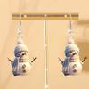 Winter Love Song Cute Snowman Pattern Acrylic Earrings for Girls Winter Decorative Earrings