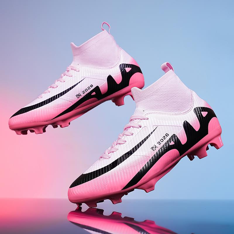 Professional Men Soccer Shoes Studded Adult Football Boots Cleats Turf Indoor Futsal Match Ultralight TF/FG High Ankle Sneakers