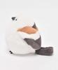 Bleu Bleuet Soothing Plush Chubby Snow Fairy Bird Long-tailed Tit, Fluffy, Palm-Sized Toy, Mascot,
