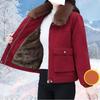 Herbst Winter Mode Samt Verdickte Jacke Lässige Damen Steppjacken