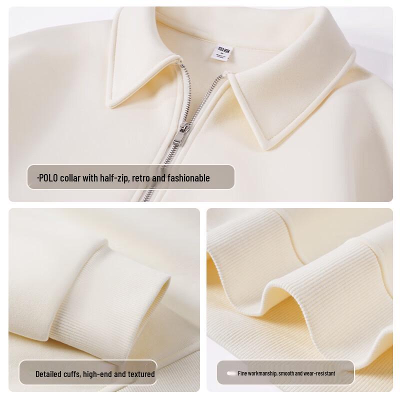 Baleno Women's Casual Half-Zip Collared Sweatshirt