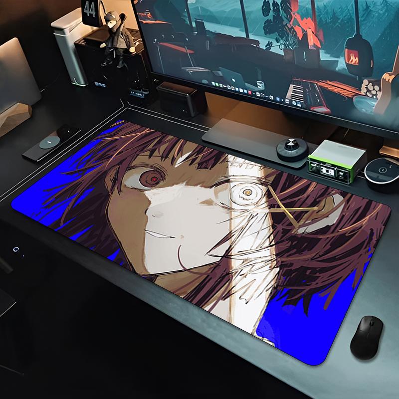 Anime Mauspads Gamer Computerzubehör Schreibtischunterlage x Serial Experiments Lain Gaming Büro Mauspads XXL Großer PC Teppich