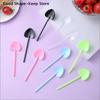 100pcs Colorful Long Handle Dessert Spoons For Heart Shape Disposable Spoons - Ice Cream, Cake, Pastry, Mooncakes | Cute Party