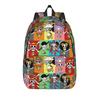 Monkey D. Luffy One Piece Fashion Backpack with Pocket Student Work  Daypack for Men Women College Canvas Bags