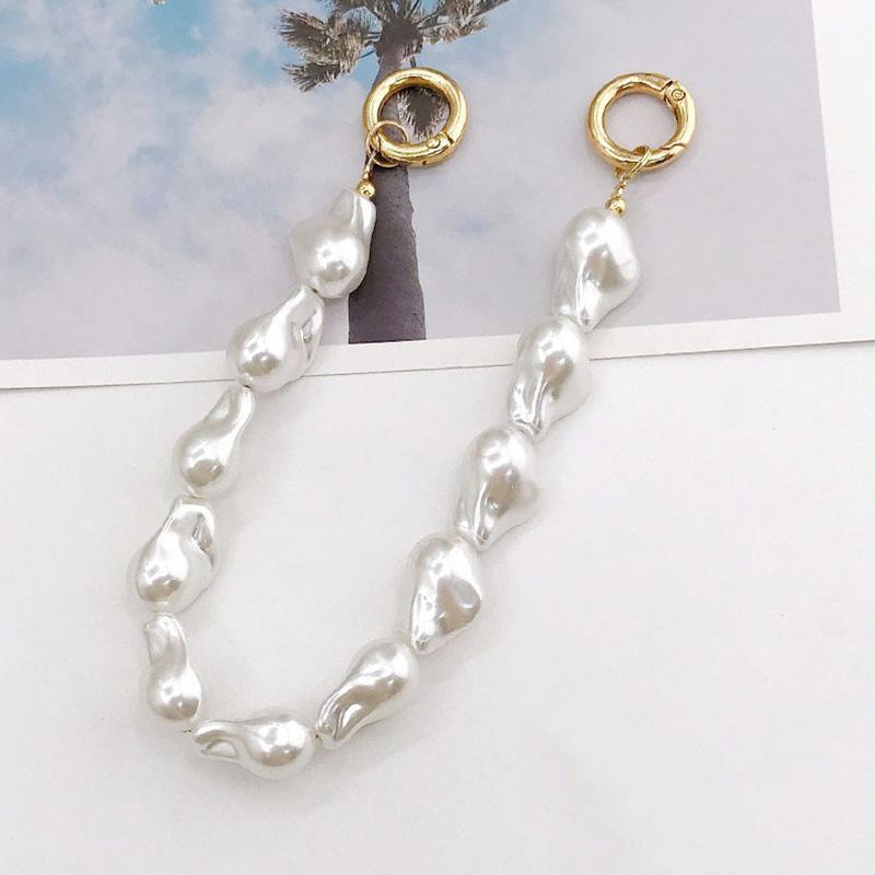 26cm Pearls Chain Strap For Handbag Fashion Accessories For Handbags Handles For Handbag Imitation Pearl Bag Chain Metal Chains