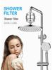 High-Flow 15-Stage Shower Filter: Removes Residual Chlorine & Beautifies Skin with 20-Layer Filter