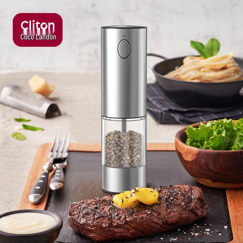 CLITON Electric Pepper & Sea Salt Grinder