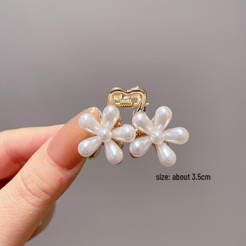 Women's Half-Tied Pearl Hairpin - 2024 New Side Clip for Back of Head