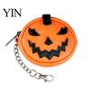 Dekorativer Taschenanhänger für Halloween Mini-Münzbörse Schlüsselanhänger, Kürbis Geldbörsen-Anhänger, Falsches niedliches geformtes Etui Leder Kleingeld Kartenhalter, Geschenke Damen