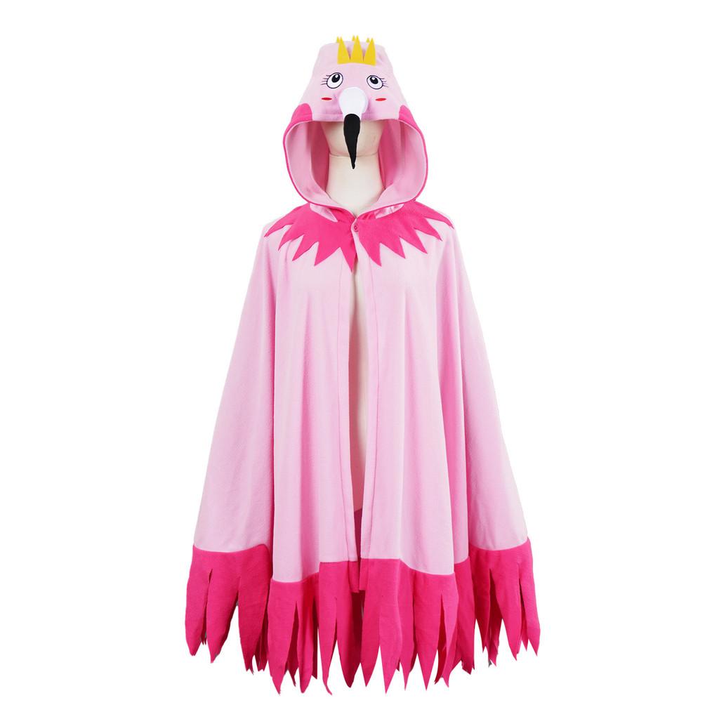 

Theme Flamingo Cloak Stage Clothing For Halloween Theatrical Performances Pink Set,S