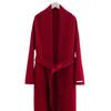 Temperament bathrobe long double-sided wool coat autumn and winter simple red, white and black belt women's loose