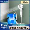 Electric Shower Pump Rechargeable Outdoor Camp Pump Portable Outdoor Shower Head Sprayer for Outdoor Shower Pet Bath Car Washing