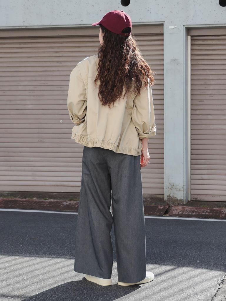 B:MING LIFE STORE by BEAMS Women's 2-Way Military Blouson (Sizes S-M) Light Beige