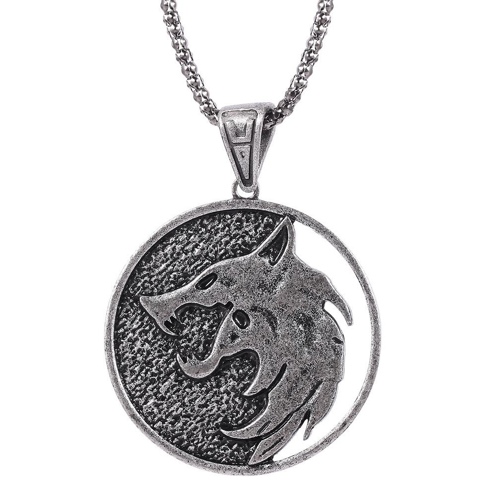 Witcher 3 Wolf Head Necklace Pendant - European & American Style