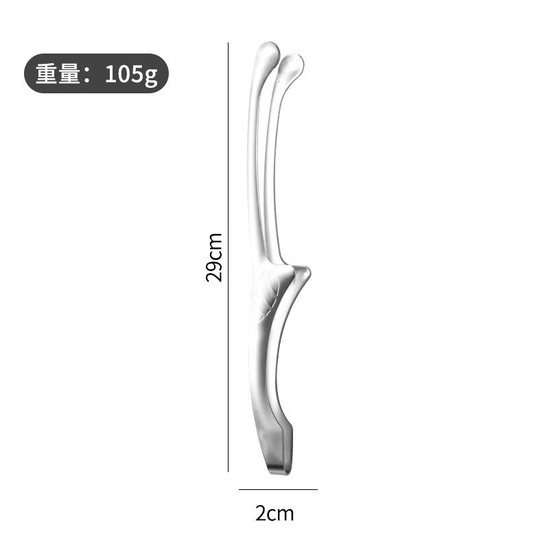 Korean Barbecue Tongs Stainless Steel Barbecue Tongs Round Head Grilled Pointed Meat Tongs Self- Food Tongs