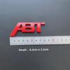 For Audi RS3 3D Metal ABT Logo Letters Car Emblem Badge For Audi A5 A7 A1 SQ5 TT RS6 RS3 Q7 Q5 Q8 A3 VW Golf 7 ABT Sticker Accessories