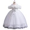 Cross-Border Girls' One-Shoulder Formal Dress - Princess Wedding Flower Girl Gown for Birthdays & Performances