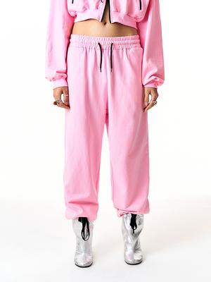 YEEL Chain Logo Jogger Pants Pink