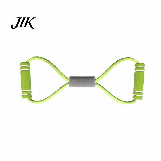 Resistance Band with Handle Figure 8 Fitness Portable Men Women Arm Foam Buckle Shoulder Stretch Strength Training Exercise Elastic Strap Tension Rope
